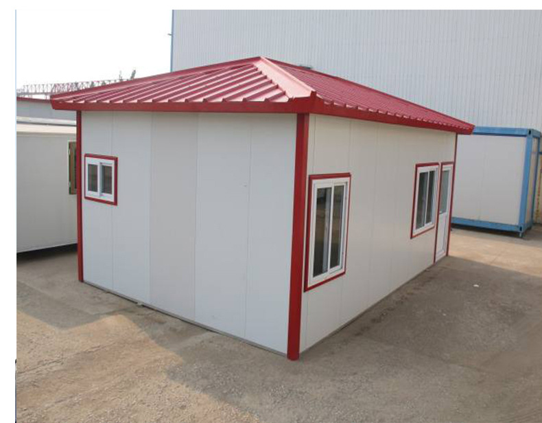 厂家批发彩钢雅致房活动板房户外简易房四面坡可拆卸抗风结实耐用