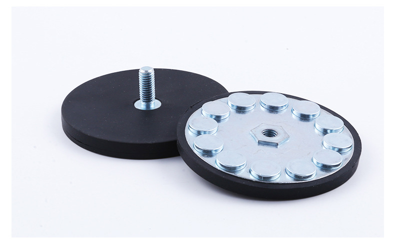 d31mm包胶磁铁 橡胶密封包胶磁铁吸盘 强磁包胶吸盘 包胶磁性吸盘