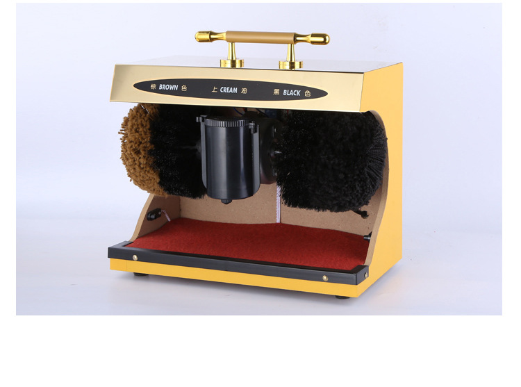 厂家直销全自动擦鞋机 酒店公用电动擦皮鞋机 钛金擦鞋器送鞋油