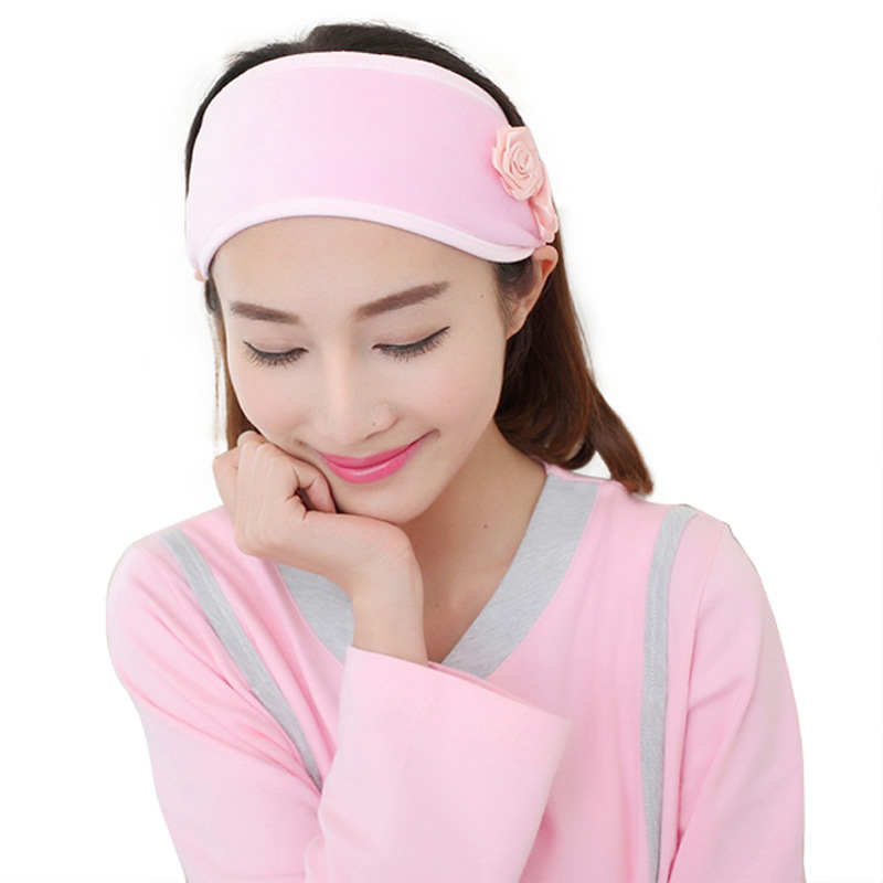 韩版天鹅绒玫瑰花秋冬款产妇帽防风头巾孕妇沐浴洗脸化妆头巾批