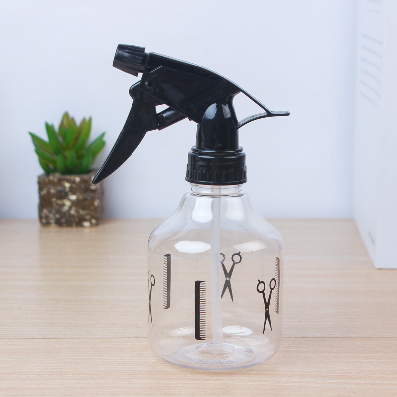 Hairdressing Water Spray Watering Can Spray Pot Transparent Makeup Press Barber Shop 250ml Scissors Sprinkling Can