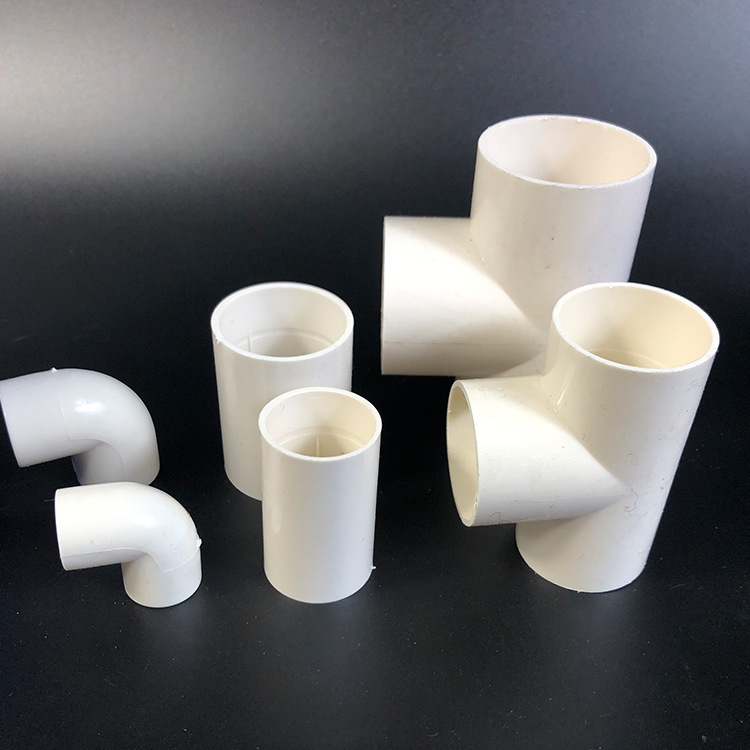 厂家供应 批发白色pvc三通 穿线管配件 等径电线管三通 可批发