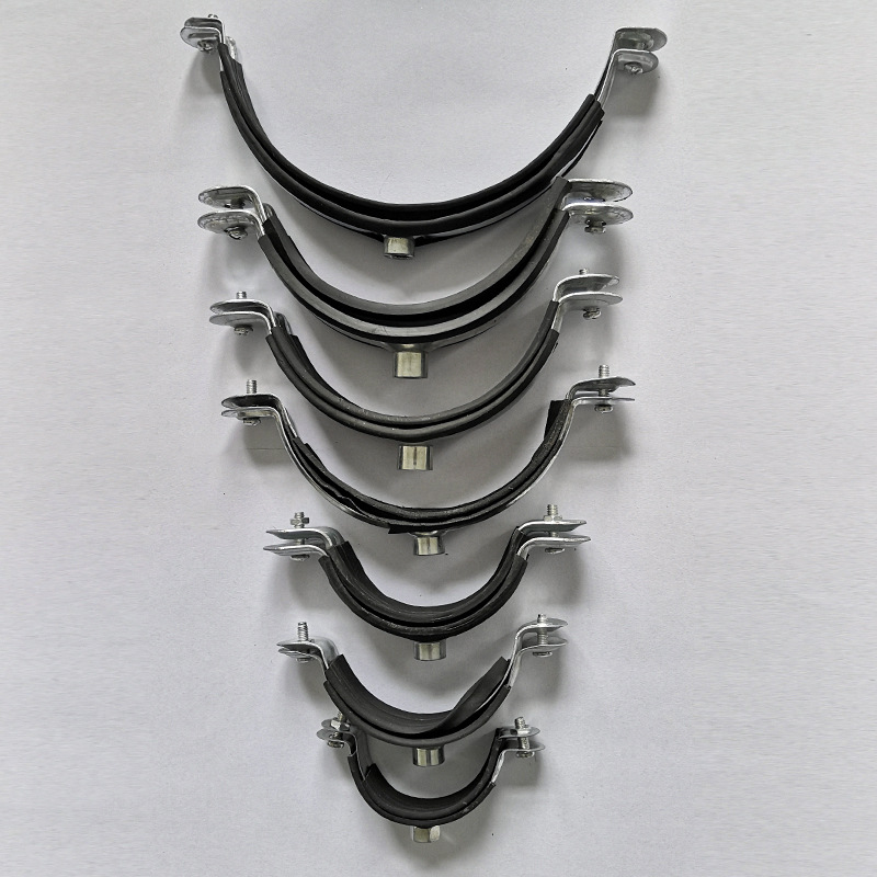 ppr金属管卡镀锌金属给水20 25 32 40 50 63 75-200 pvc包胶管卡