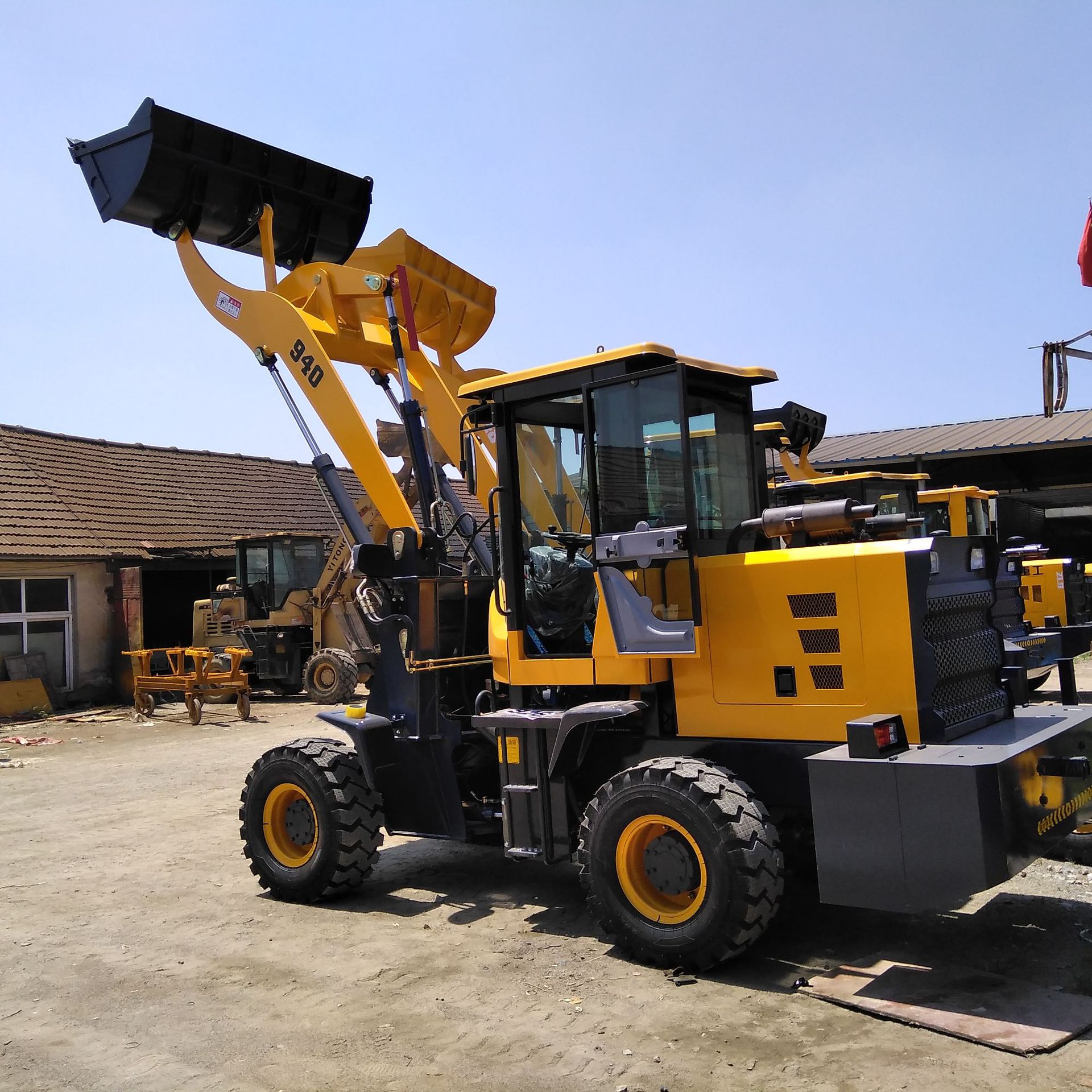 全新30型建筑工程设备装载机铲车 四驱无极变速液压加长臂抓木机