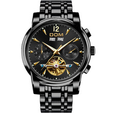 2021新款手表男机械表全自动镂空防水手表时尚商务精钢男士手表
