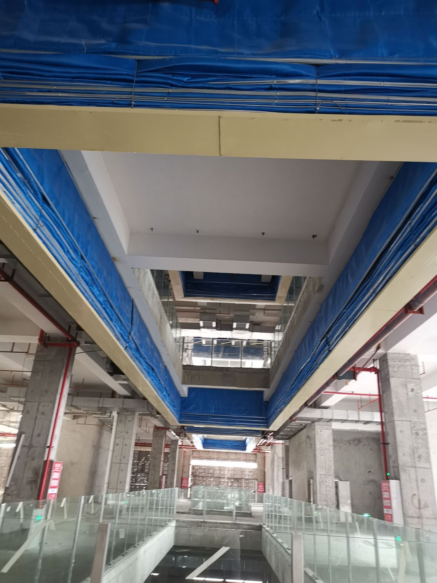 南粤防火门定做商场折叠卷帘 水平卷帘 无机布双轨防火卷帘