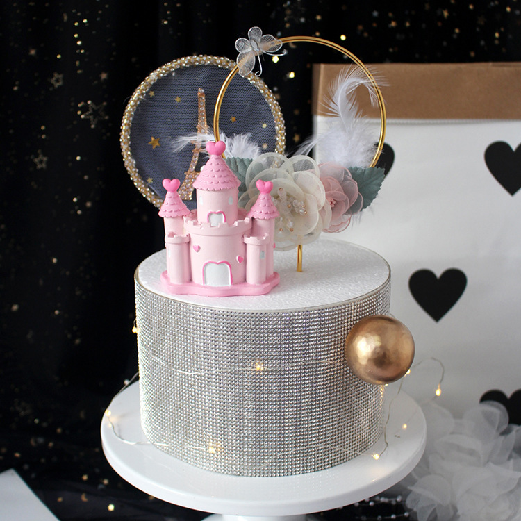 钻石蛋糕围边排钻闪亮钻石蛋糕装饰创意甜品台围边装扮用品