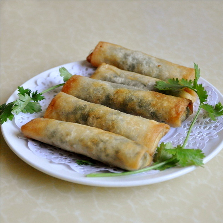 苏阿姨芥菜肉丝春卷 8包*1kg*48个装 油炸小吃酒店食品速冻点心