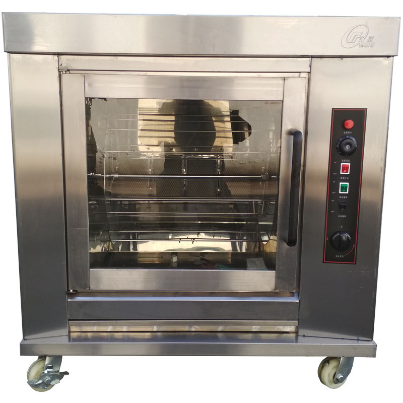 30型燃气旋转烤炉 钢叉式烤鸡架炉 卧式奥尔良烤鸡翅 炉 厂家批发