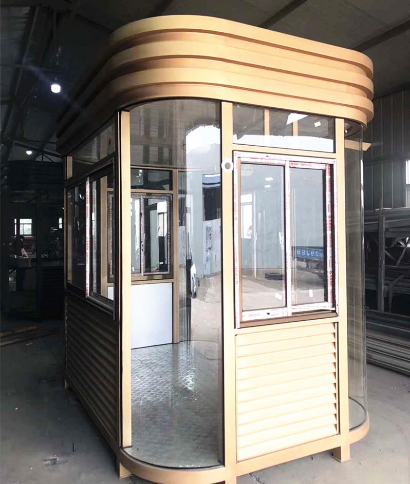 保安亭户外可移动小区门卫值班治安幼儿园收费不锈钢岗亭