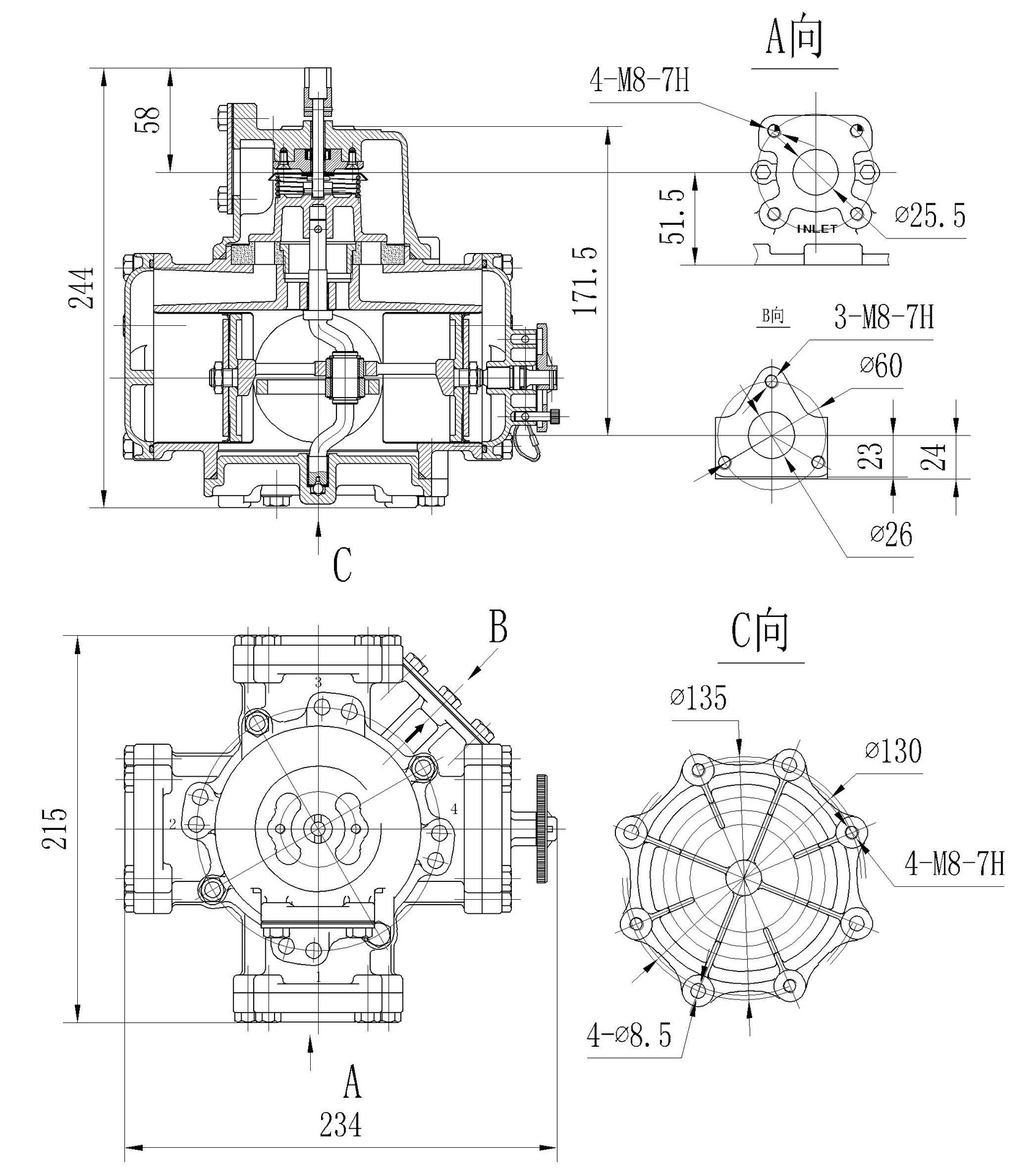 嘉豪加油机流量计 尿素机计量器 活塞式 65 80龙野流量计流量精确
