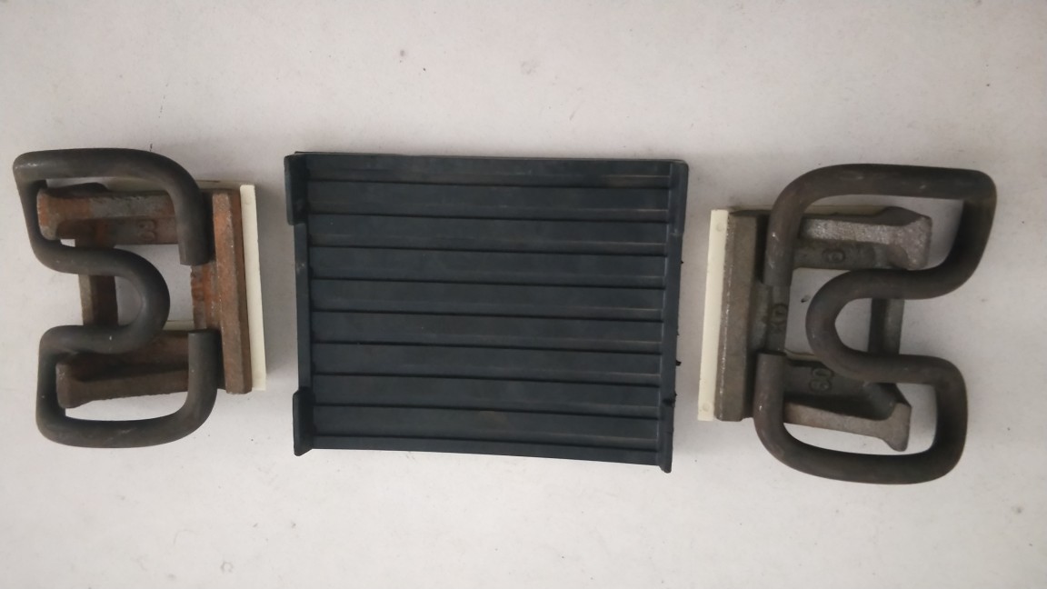 重载运输铁路专线扣件调高垫小阻力 铁座小阻力弹条 调高垫片弹条