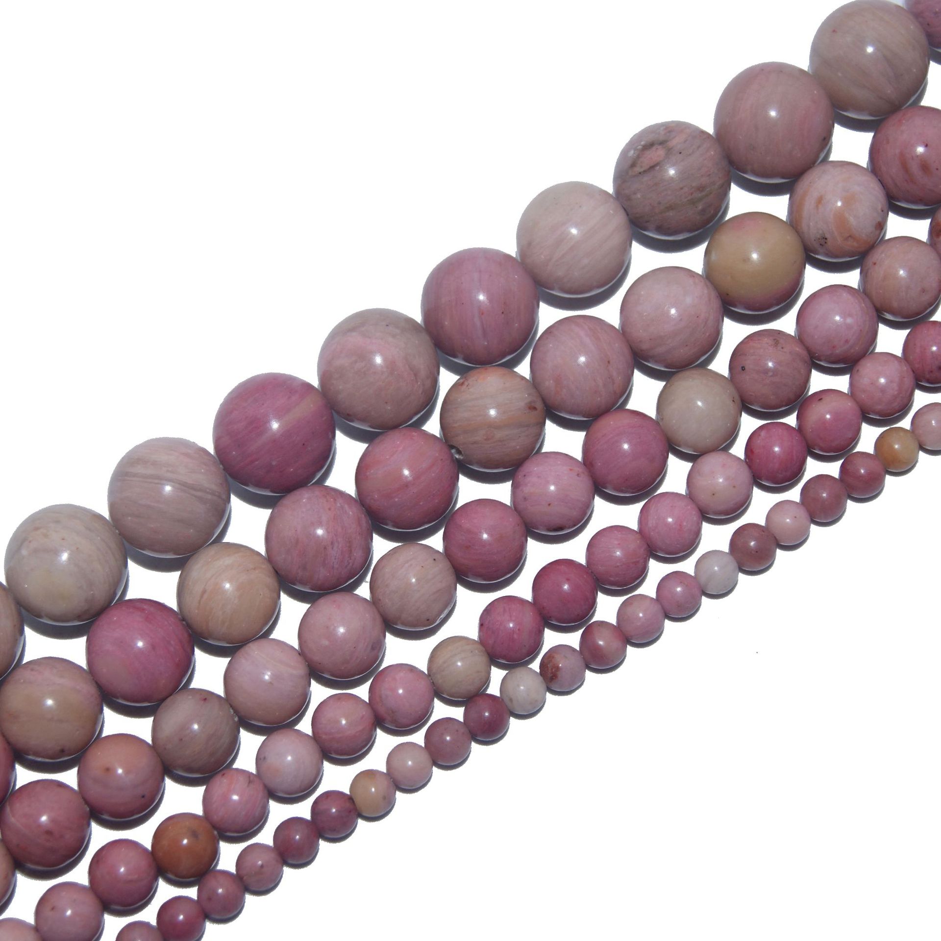 Pink Crystal Amethyst Scattered Beads Tiger Eye Green Aventurine Agate Light Bead Turquoise round Beads Wholesale