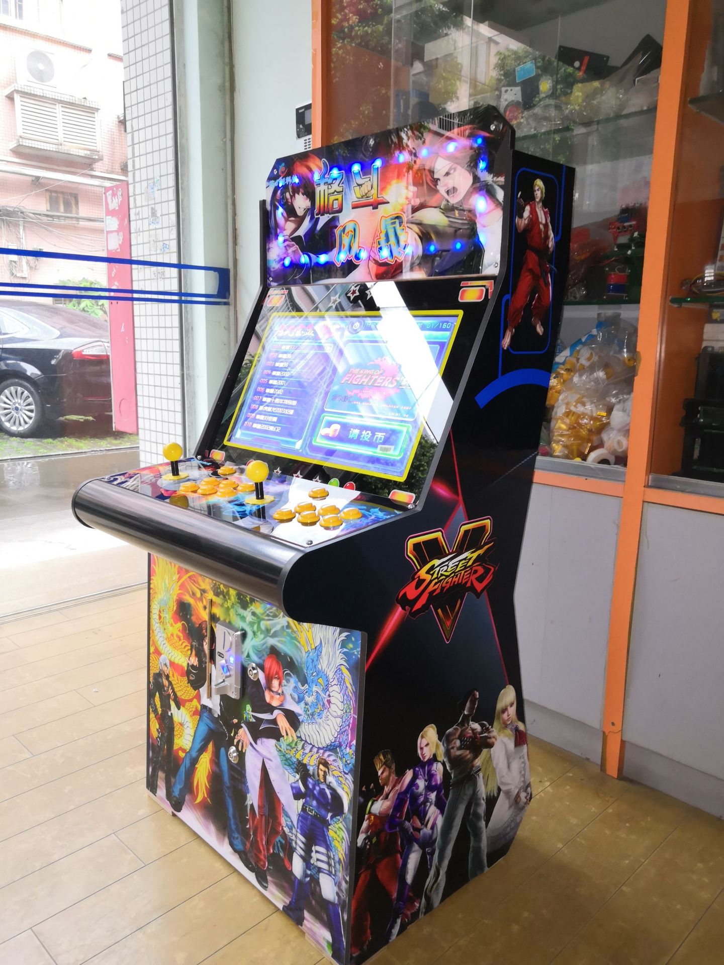 2020新款投币格斗机游戏机 双人摇杆街机格斗闯关街霸游戏机街机