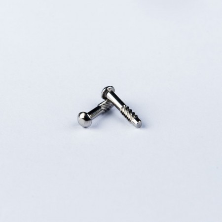 盘头复合槽双底径螺丝 扭花螺丝 圆头搓麻花牙螺丝