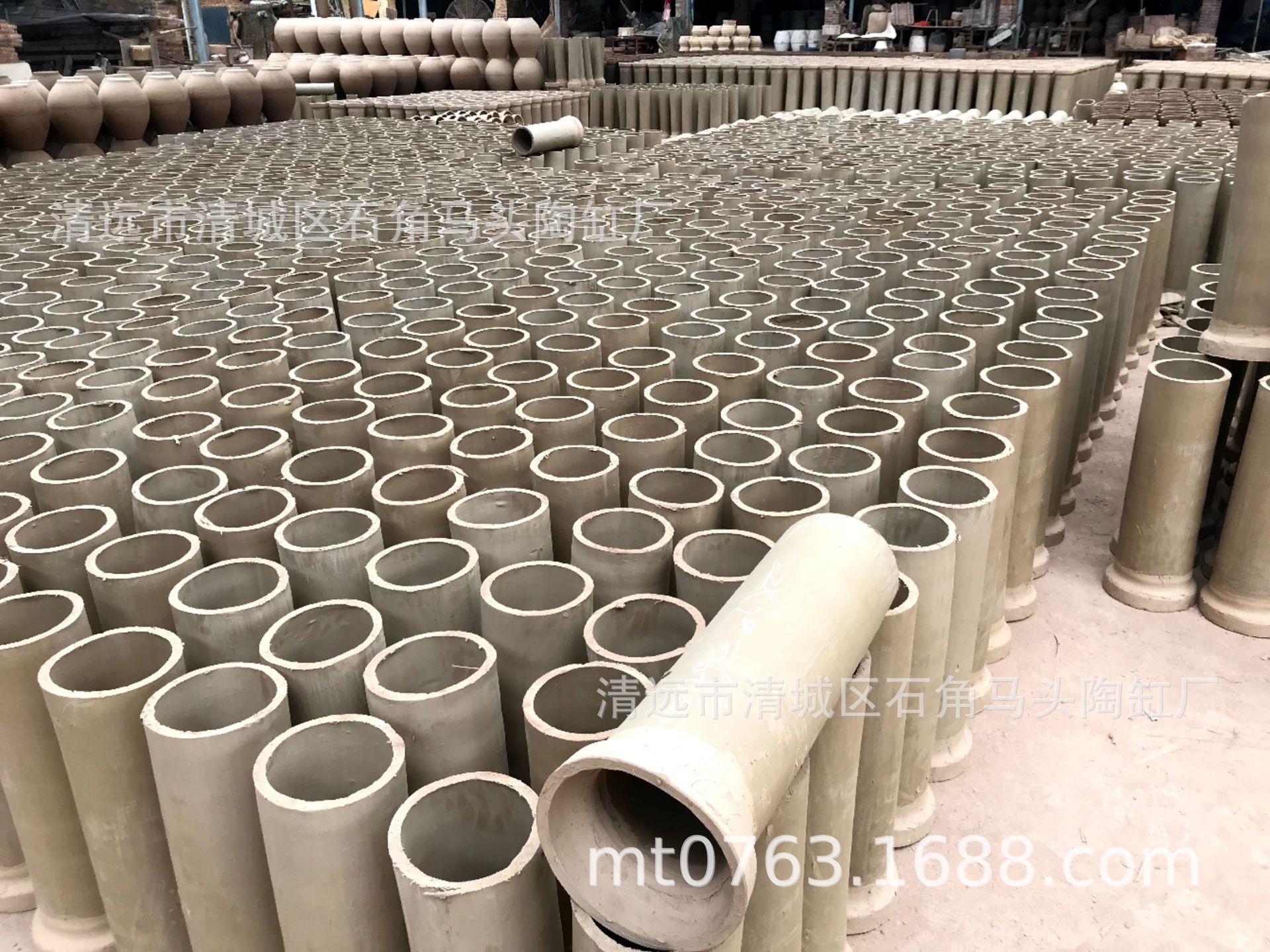 农村别墅6寸陶瓷烟囱,陶瓷下水管,种养陶瓷圆管广东清远陶管