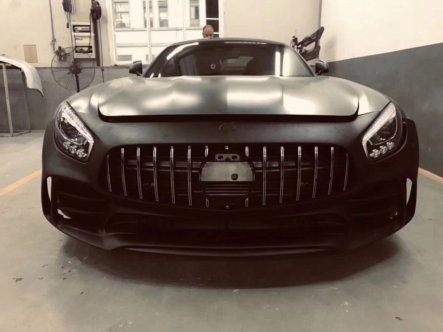 奔驰amg gt改gtr包围 amggt改gtr大包围 gtr半碳前杠 gt中网