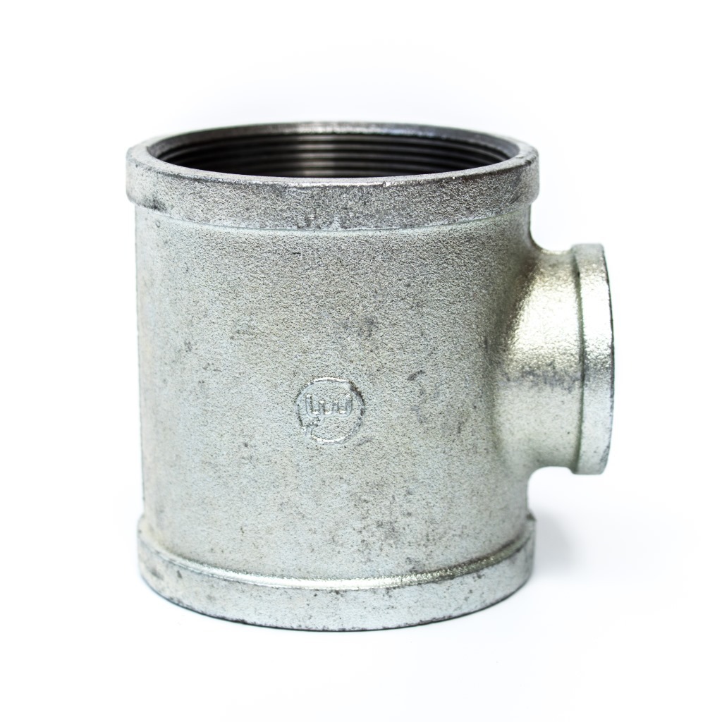 现货供应 沟槽式卡箍管件 内丝口异径三通接头