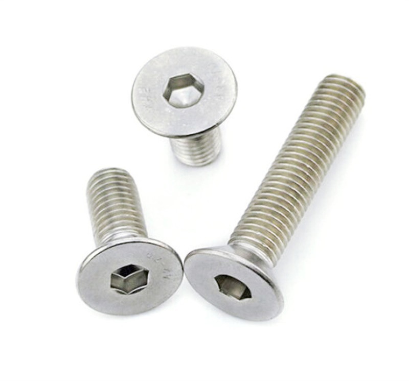 厂家直销沉头内六角螺钉 304不锈钢内六角平头螺丝m6 平杯螺栓