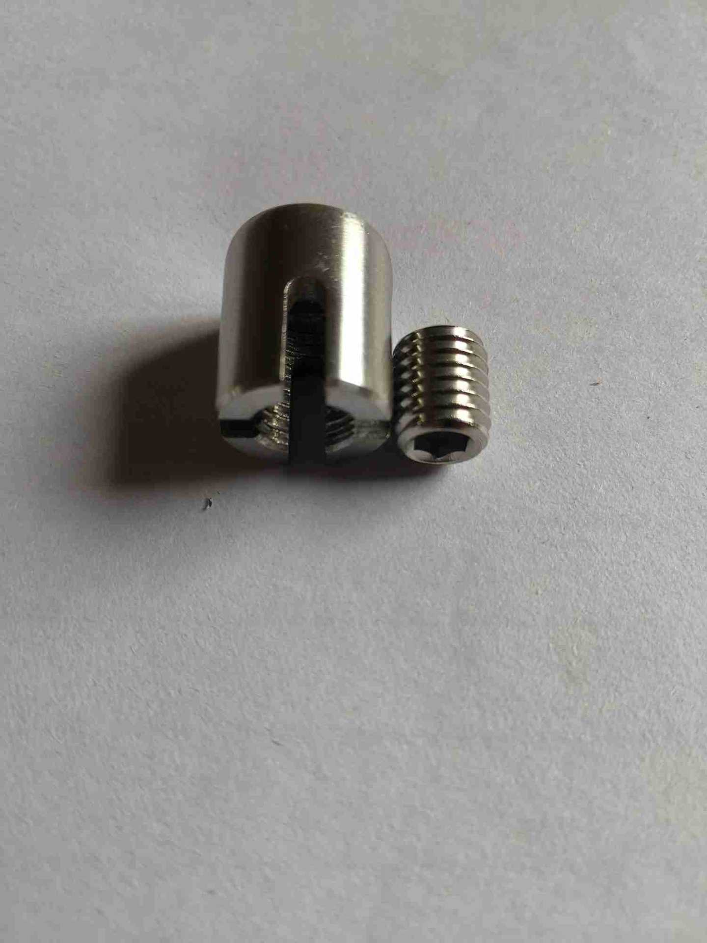 直销不锈钢十字卡头钢丝绳十字扣钢丝绳固定槽十字卡头