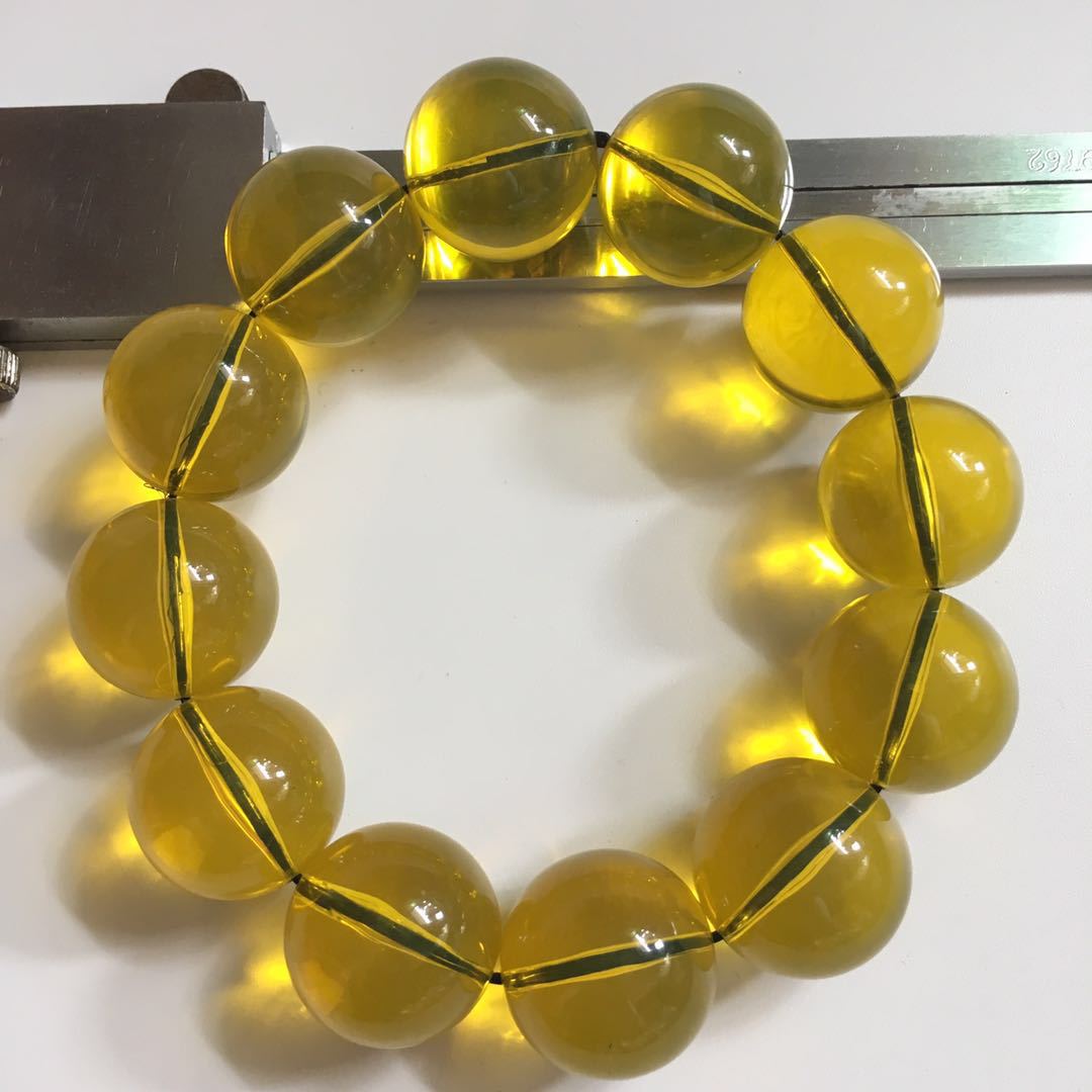 仿琥珀蜜蜡手串墨西哥净水蓝珀手串二代黑底变色蓝珀圆珠手串批发