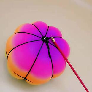 南瓜甩甩球 儿童广场健身玩具 彩虹球发光甩甩球 热卖带灯南瓜球