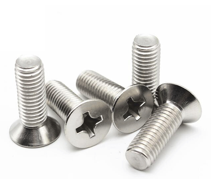304不锈钢沉头螺丝 十字平头螺钉 m6*8-10-12-16-20-25-30-40-50