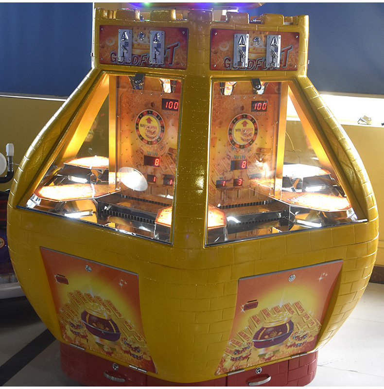 儿童乐园电玩城 大型模拟机 推金币游戏机 黄金推币退彩票礼品机