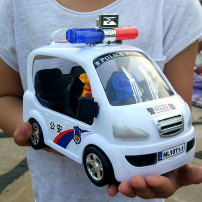警车玩具男婴宝宝儿童电动汽车带音乐万向轮会跑警车礼物电动玩具