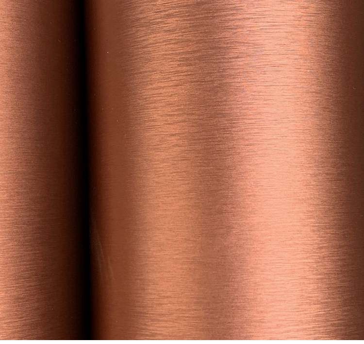 古铜色金属拉丝效果自粘墙纸壁纸 家具电器翻新贴纸 展厅展柜贴膜