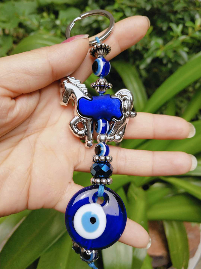 宗教饰品土耳其恶魔之眼钥匙扣 促销礼品包挂钥匙扣