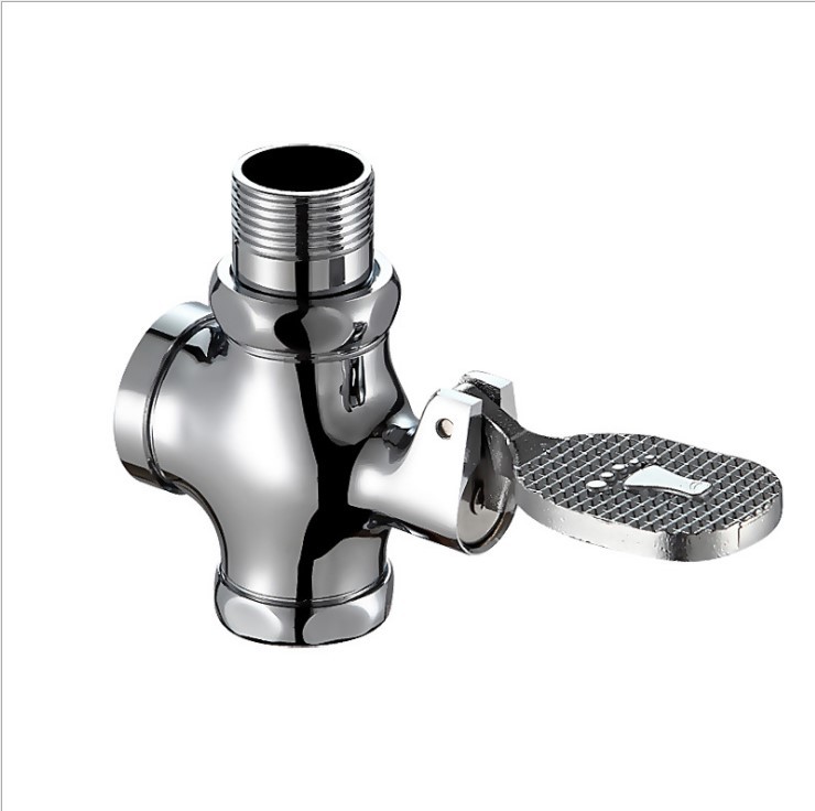 全铜脚踩式蹲便器冲水阀 脚踏冲洗阀 大便延时阀公共场所用