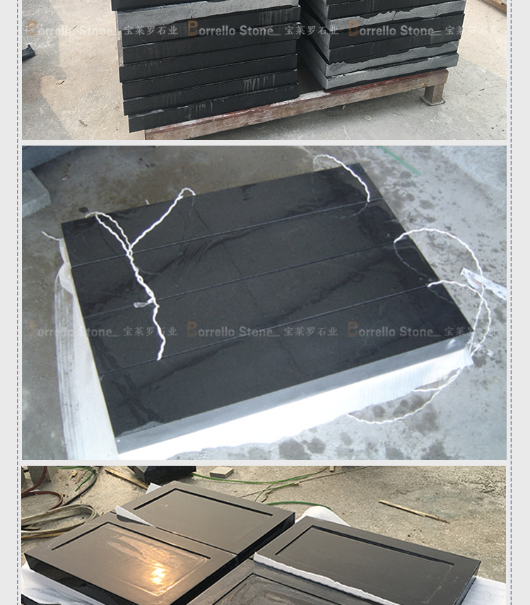 巴西黑花岗岩 范思*哲黑花岗岩外墙干挂 黑色花岗岩石材