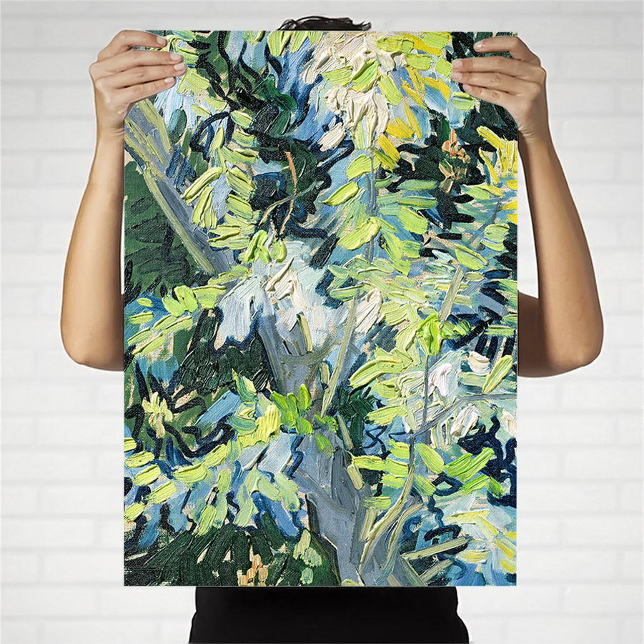 荷兰家居餐厅客厅装饰画画芯定制文森特·梵高花卉蝴蝶花鸢尾花