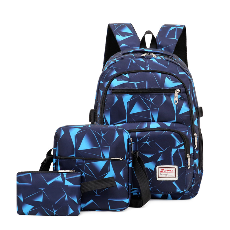 Men's Backpack Middle School Student Schoolbag Men's Fashion Trend Junior's Schoolbag High School Student College Students' Backpack Casual Bag