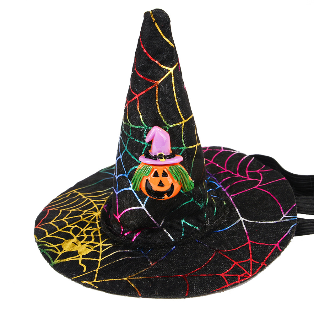 Creative New Pet Supplies Cat Halloween Christmas Hat Spider Pumpkin Headgear Dog Funny Headdress