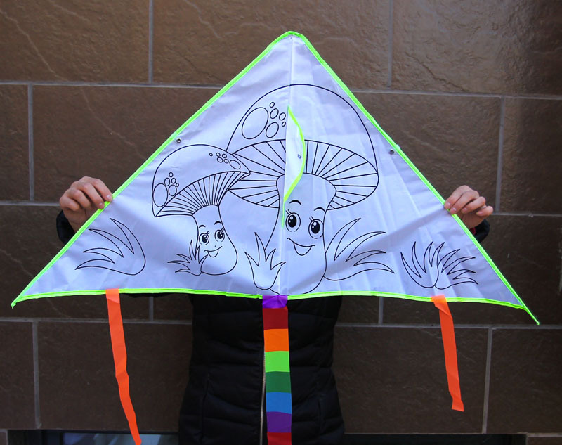 diy风筝填色风筝空白风筝儿童手绘教学材料幼儿绘画厂家直销批发