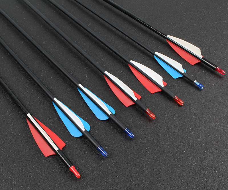 6mm玻纤箭8mm射箭箭支纯碳素箭混碳箭 射箭馆景区娱乐入门练习箭