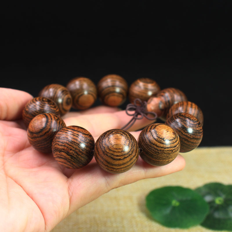 厂家直销 虎皮檀手串手链 男女款佛珠手串 木制工艺品