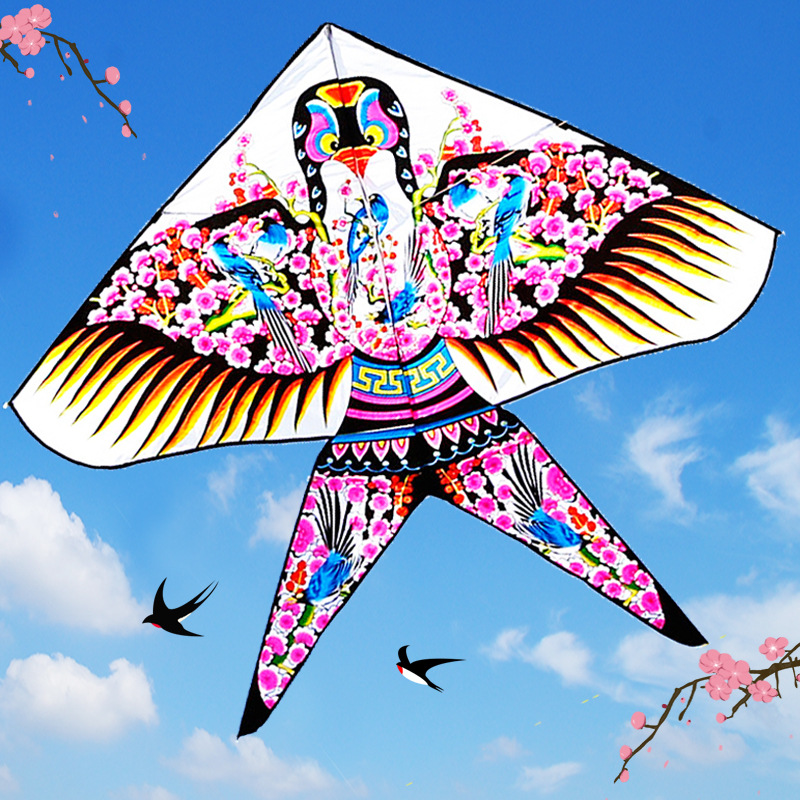 厂家批发小燕子沙燕风筝新款潍坊儿童成人大中小型三角长尾易飞