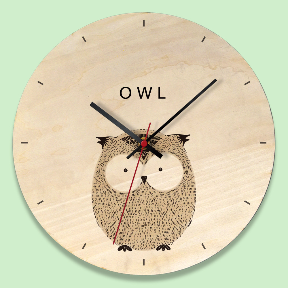 wish新品跨境木质挂钟 欧式客厅木质印画壁钟创意钟表厂家批发