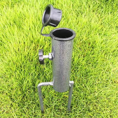 钓鱼伞伞插太阳伞底座广告伞地插防风插雨伞插不锈钢伞地插两脚插