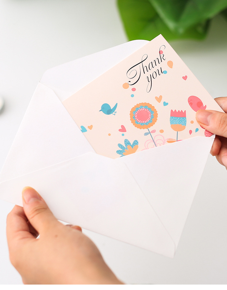 感恩节小清新创意生日小卡片感谢祝福空白卡明信片迷你礼物贺卡