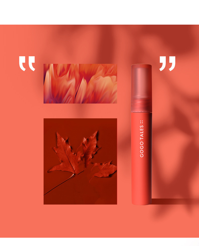 gogotales戈戈舞空气丝绒唇釉哑光雾面丝绒保湿网红口红平价gt163