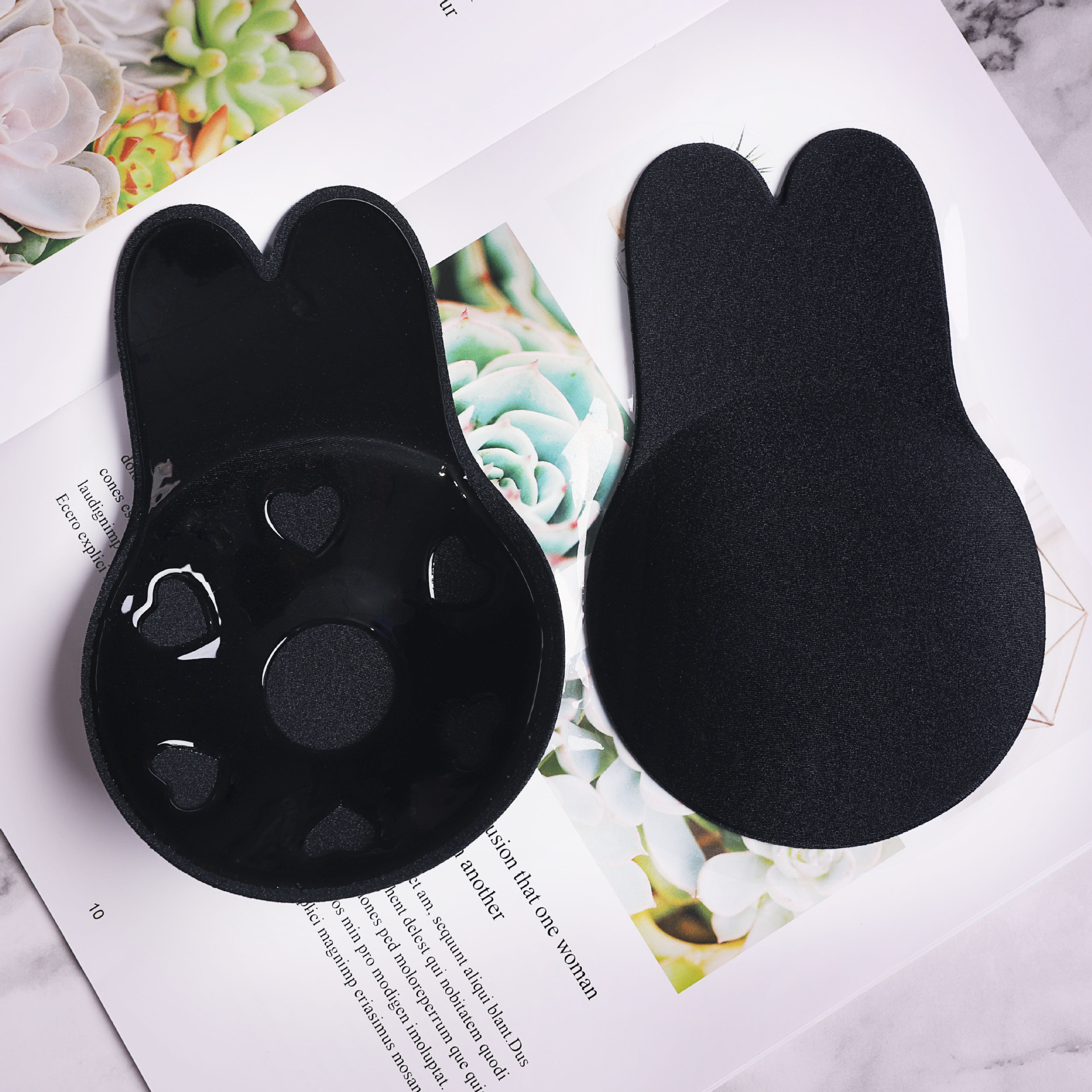 跨境爆款兔子透气提胸贴 lift breast提拉乳贴隐形上托硅胶乳贴