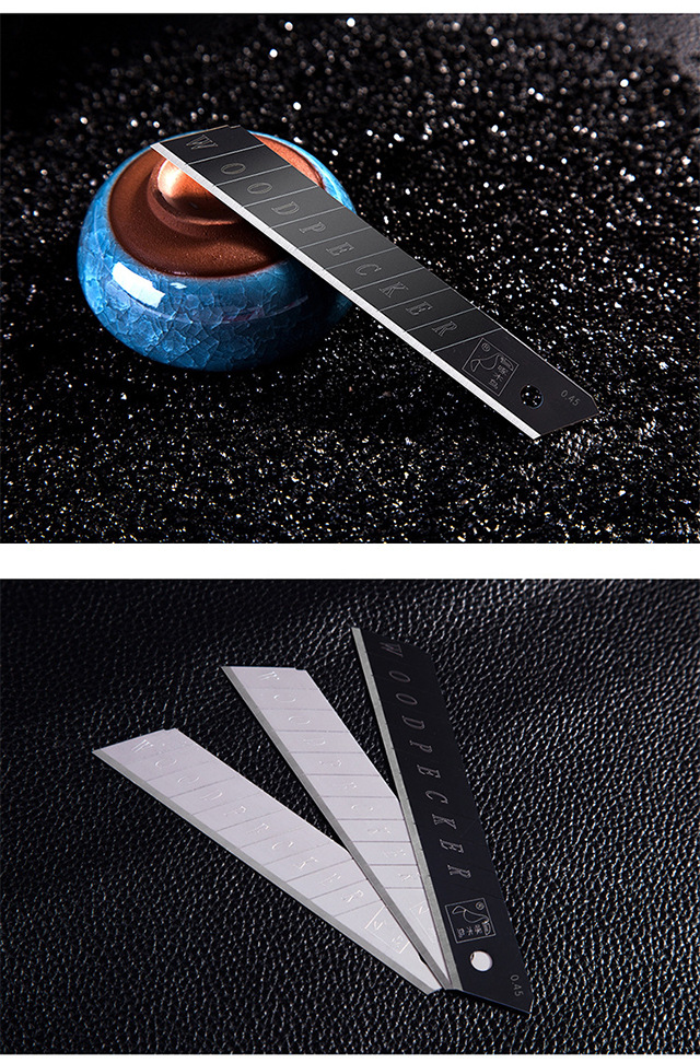 厂家直销fd-09b啄木鸟盒装大刀片刀刃美工刀片套装多用途美工刀片