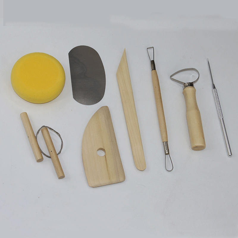 泥塑工具8件套 陶艺工具 雕刻 美术 软陶工具泥塑刀