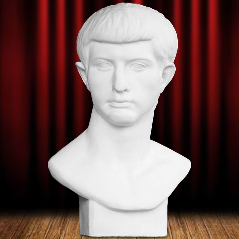 艺伯乐石膏像罗马青年54cm石膏头像美术写生素描教具雕塑雕像模型