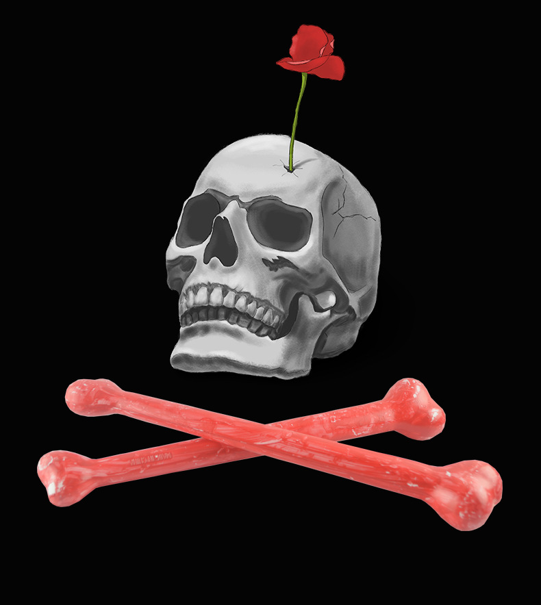 万圣节骨头道具野人棒武器印第安武器哮天犬骨头塑料骨头带血骨头