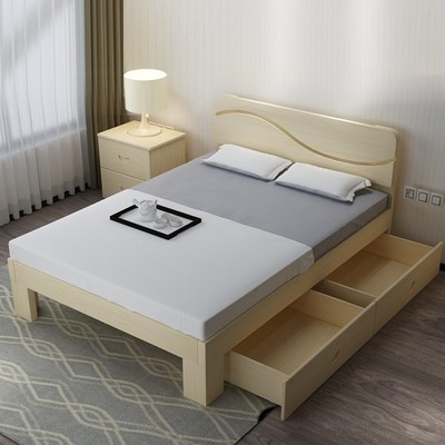 5m床女生1米5床古典家具实木床中式双人